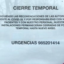 Se trata de un texto que indica que el establecimiento permanecerá cerrado debido al COVID19