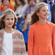 Leonor y Sofía en su visita a Oviedo, 2019