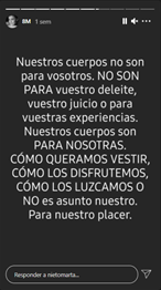 Comentarios machistas Goya