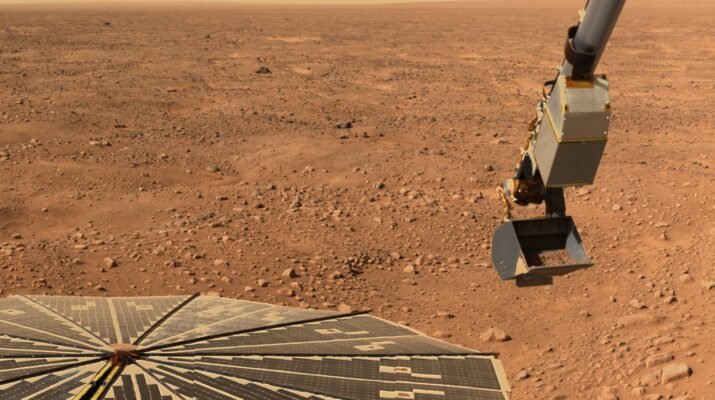 Una sonda recoge muestras de arena marciana en Marte