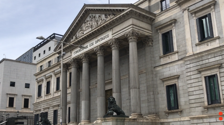 Fachada del Congreso de los diputados