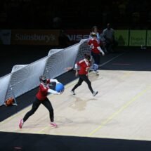 Lance de un partido de goalball