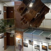 Sala de la exposición vista de la planta de arriba