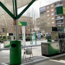 Gasolinera BP en ciudad