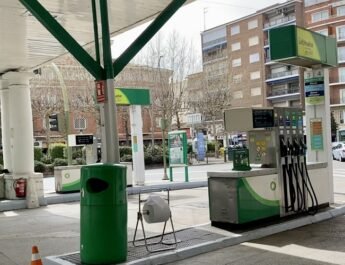 Gasolinera BP en ciudad