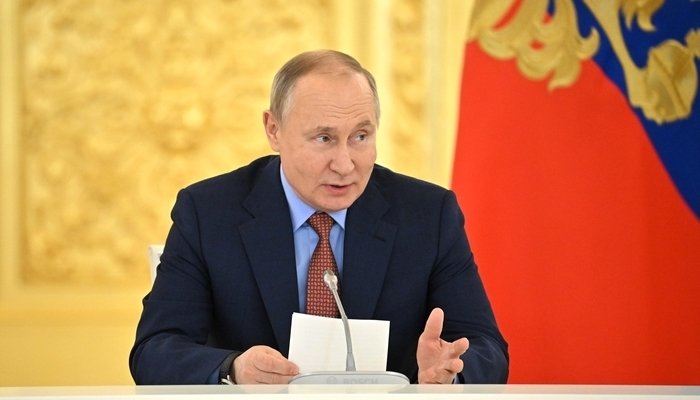Putin en una reunión