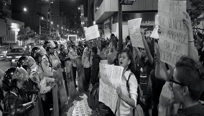 Protesta en Chacao
