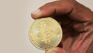 Una moneda de Bitcoin