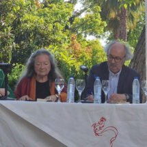 Remedios Sánchez, Elsa López, António Colinas y Chantal Maillard