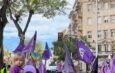 Manifestación Día de la Mujer. Ciudad teñida de Morado.