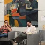 Los profesores Escudero Paniagua y Silvestre Llamas durante la presentación del libro