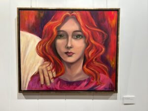 Imagen de un cuadro de una virgen pintado al olee