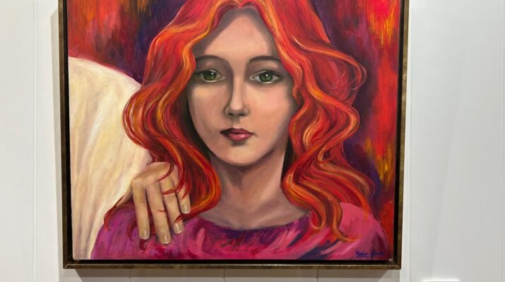 Imagen de un cuadro de una virgen pintado al olee