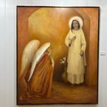 Cuadro de la Virgen María y un Angel