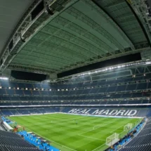 Estadio Santiago Bernabéu en el partido del Real Madrid ante el Elche FC