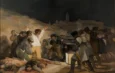 Goya representó la represión posterior al levantamiento en El 3 de mayo en Madrid o Los fusilamientos.