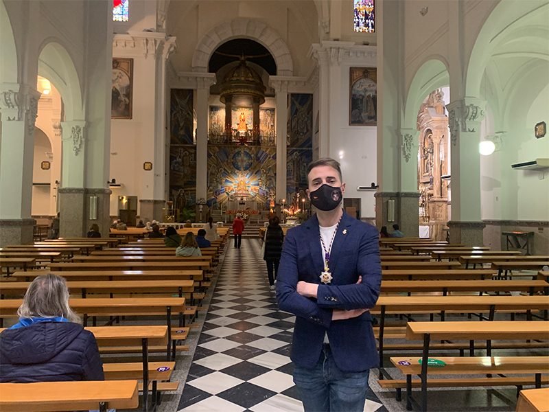 Armando en la Basílica de Jesús de Medinaceli