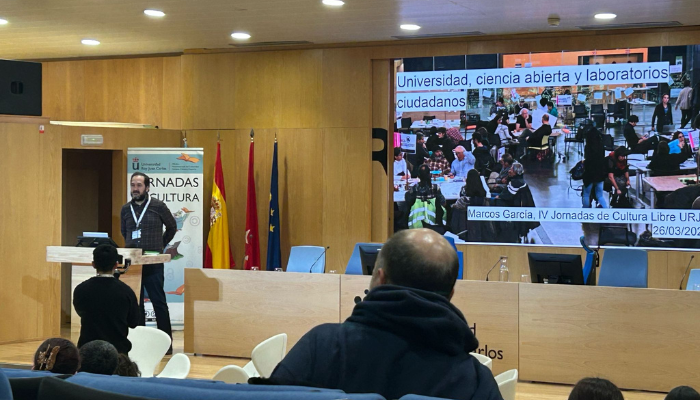 Marcos García, ponencia, jornadas de Cultura Libre